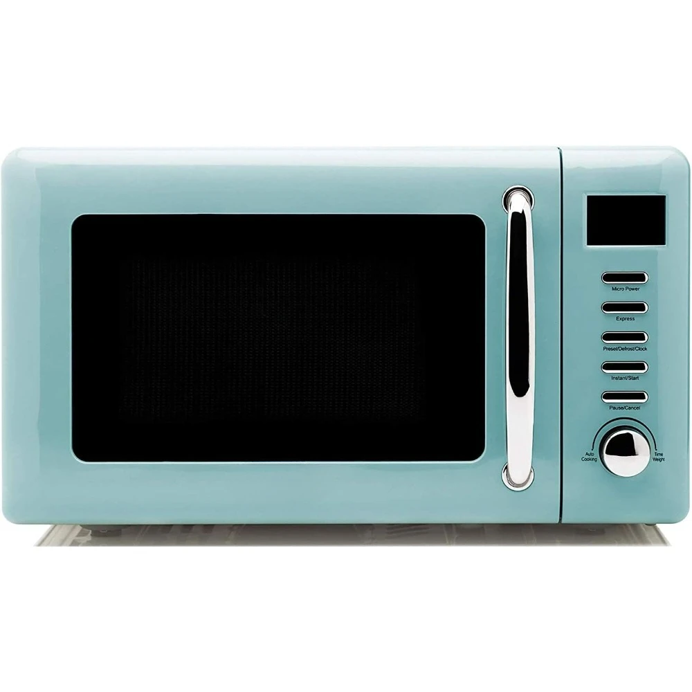 700 Watt Countertop Microwave Oven with Turntable, Pull Handle, and 5 Power Levels, 0.7 Cubic Foot, 20 Liter Capacity