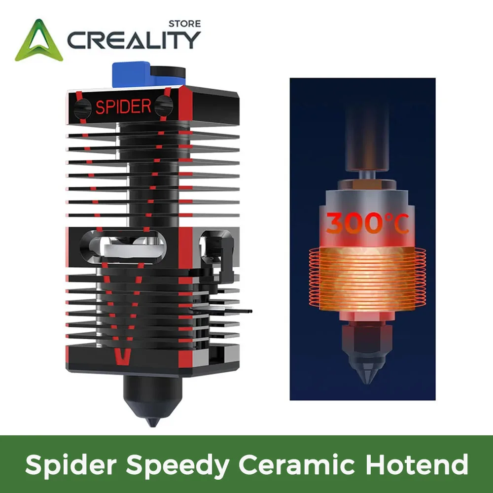 

Creality Spider Speedy Ceramic Hotend KIT Rapid Heating High Temperature Flow Printing for Ender-3Pro Ender 3 V2 Series CR-20