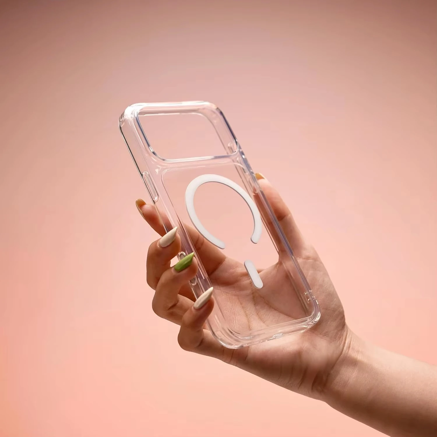 Clear Magnetic Case For iPhone 17 Pro Max 18 Case Anti Yellow Transparent Cover For iPhone 18 17 Air Wireless Charger Thin Cover