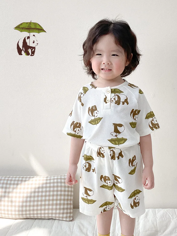 MILANCEL 2024 Kids Pyjama Set Animal Style Boys Sleeper Wear Cute Indoor Clothing Set