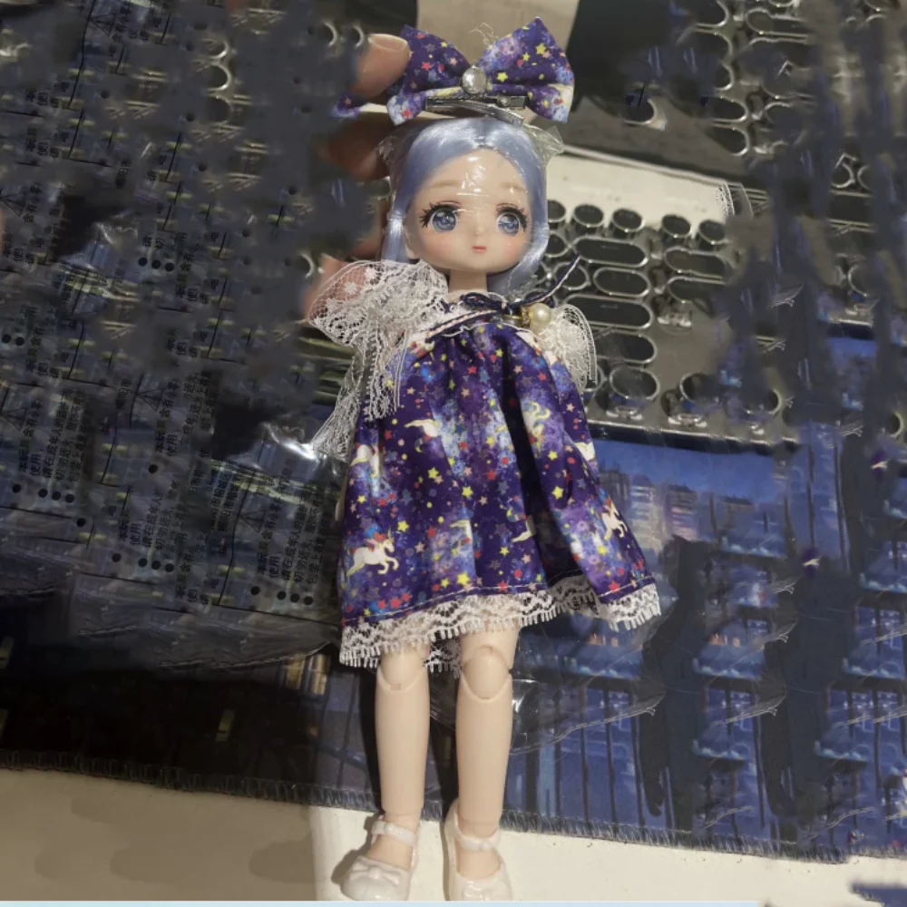 

with Clothes BJD Doll Dress Up 3D Eyes Simulated Eye Hinge Doll Removable Joints Simulated Eye Removable Joints Doll Girls Gifts