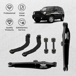 6pcs Rear Upper & Lower Control Arms Rearward Lateral Toe Arm for Caliber 07-12  for Jeep Compass Patriot 2007-17