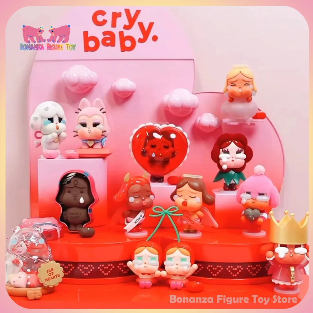 Original Pop Mart Crybaby Crying For Love Series Blind Box Kawaii Hot Mystery Box Anime Figure Decoration Valentine'S Day Gifts