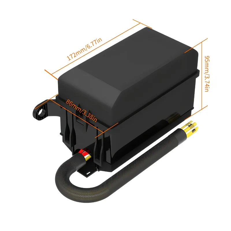 Fuse Relay Box 12V 4Pin/5Pin Relay Box, 6 Way Fuse Box With Relay 6 Slot ATC/ATO Fuse Relay Block for Car Marine