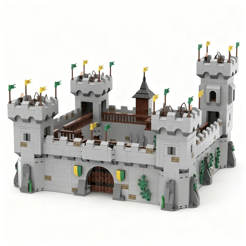 2485pcs MOC Modular Castle Complete Starter Komplettes Starter Castle Model Building Blocks Construction Toy Christmas Gift