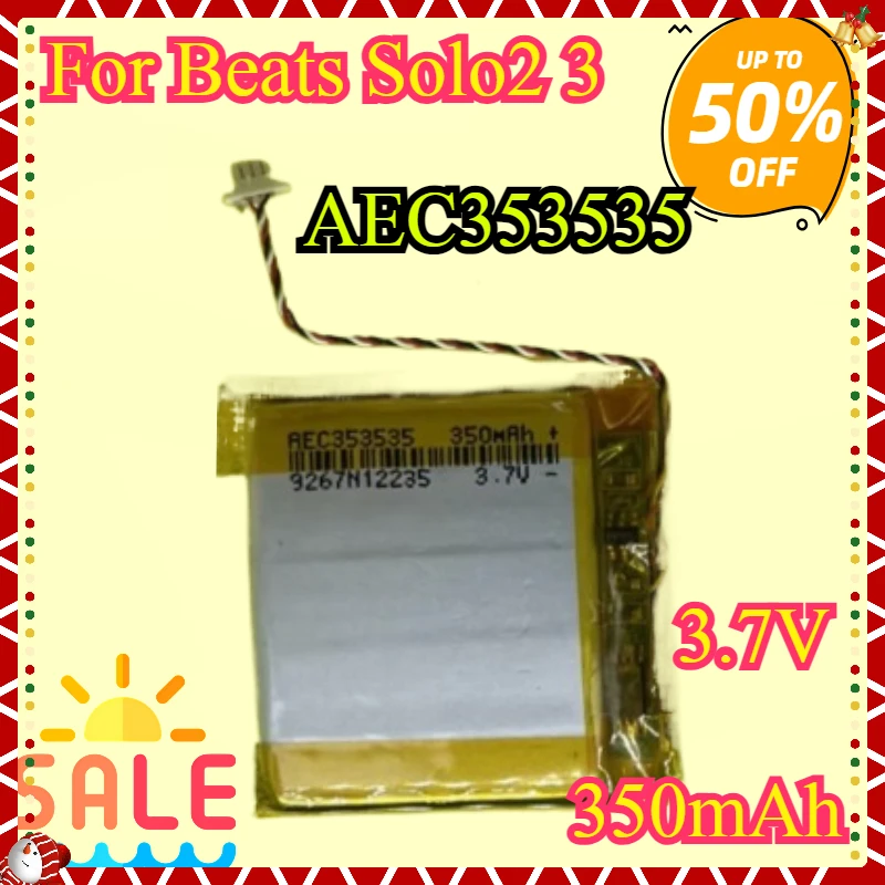

New High quality Replacement Battery For Beats Solo 3.0, 2, 3 Wireless Bluetooth Headset, AEC353535, 3.7V 350Mah