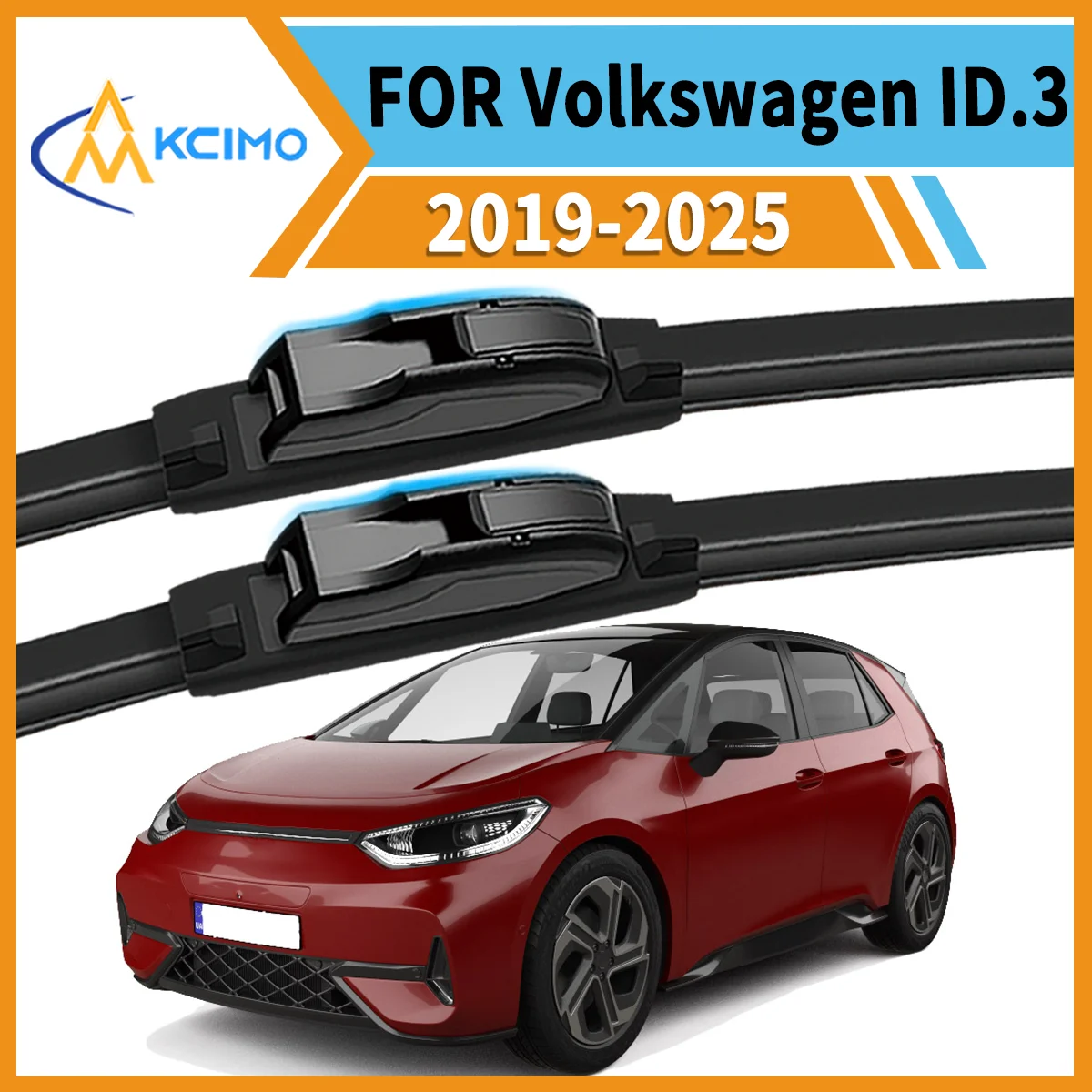 

Ultimate 2 Front Wiper Blades for Volkswagen ID.3 E11/E12 2019-2025 Ensures Clear Vision & Safe Driving in Rain Snow or Sun
