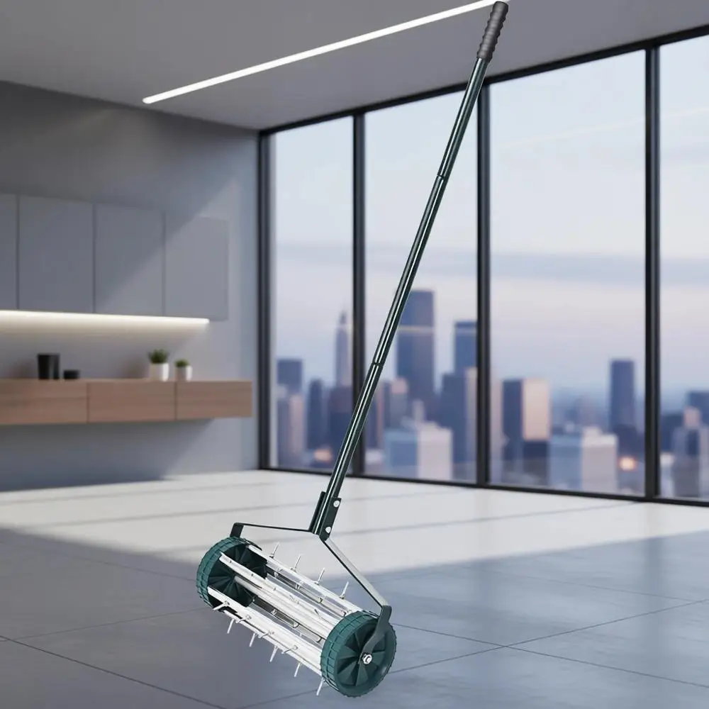 

Ручной аэратор для газона с нескользящей рукояткой и шипами для аэрации почвы и травы в садах и на участках