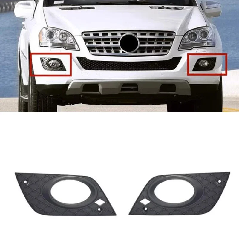 Front Bumper Fog Light Grille for Mercedes-Benz W164 ML300 ML350 ML420 ML450 2009-2011