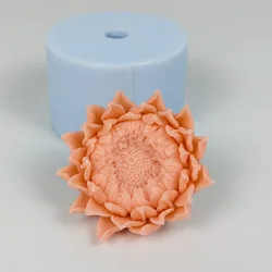 太陽の花の形をした3Dおもちゃ,シリコンモールド,フォンダンケーキ,石鹸,チョコレート,DIYアロマ,家の装飾,クラフトツール