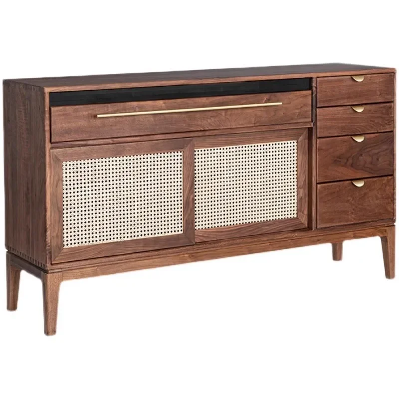 

Black walnut all solid wood side cabinet