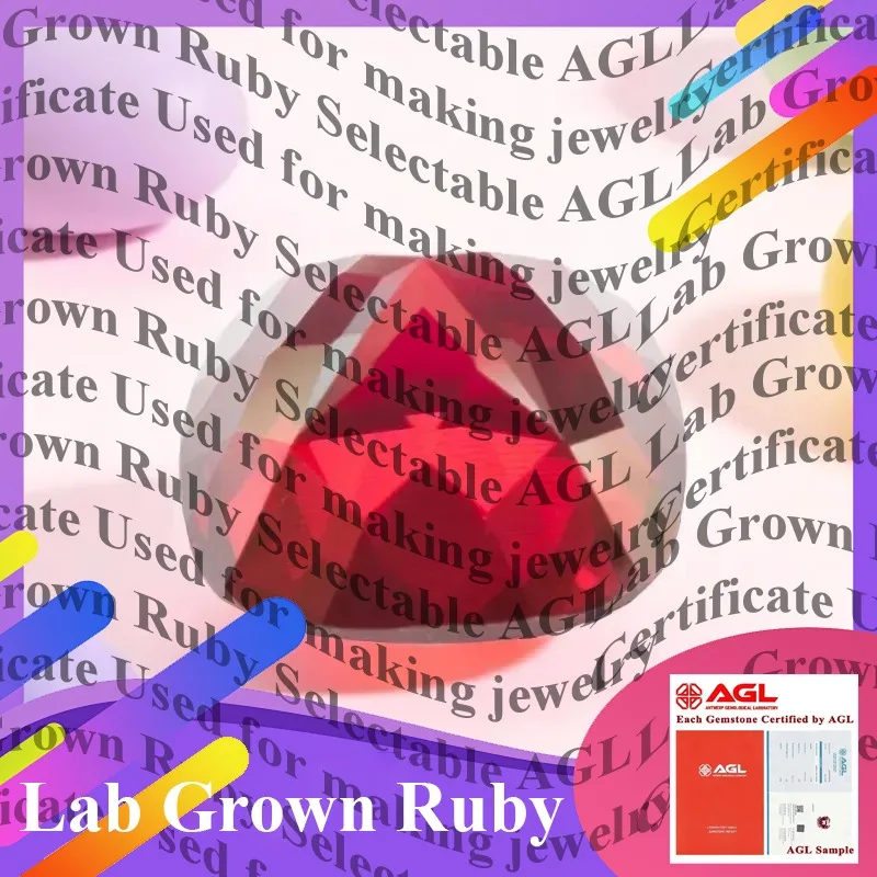 

Lab Grown Ruby Beads for Jewelry Making DIY Ring Necklace Bracelet Craft Supplies Cushion Cut Pigeon Blood Red Lab Created