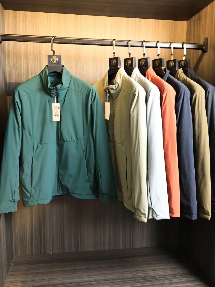 

Тяжелый хлопковый тюнет, легкое ветрозащитное водонепроницаемое уличное мужское модное пальто с воротником-стойкой, осенне-зимнее пальто