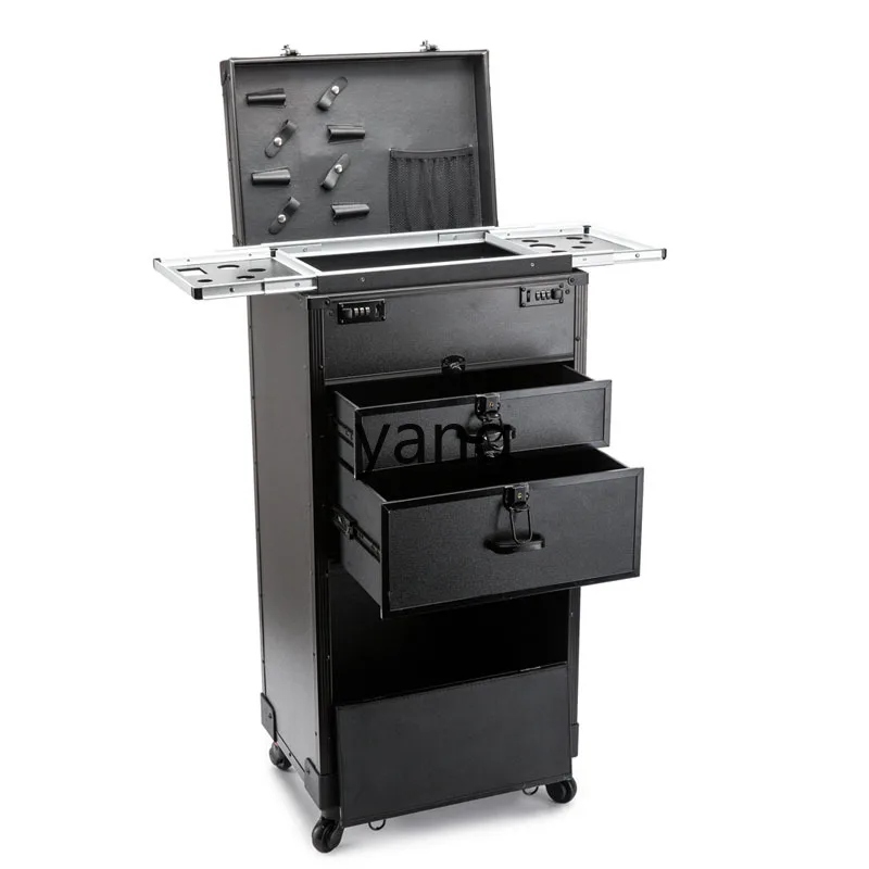 

CX Hairdressing Toolbox Dedicated for Hair Stylist Trolley Large Capacity Hair Salon Trolley with Drawer