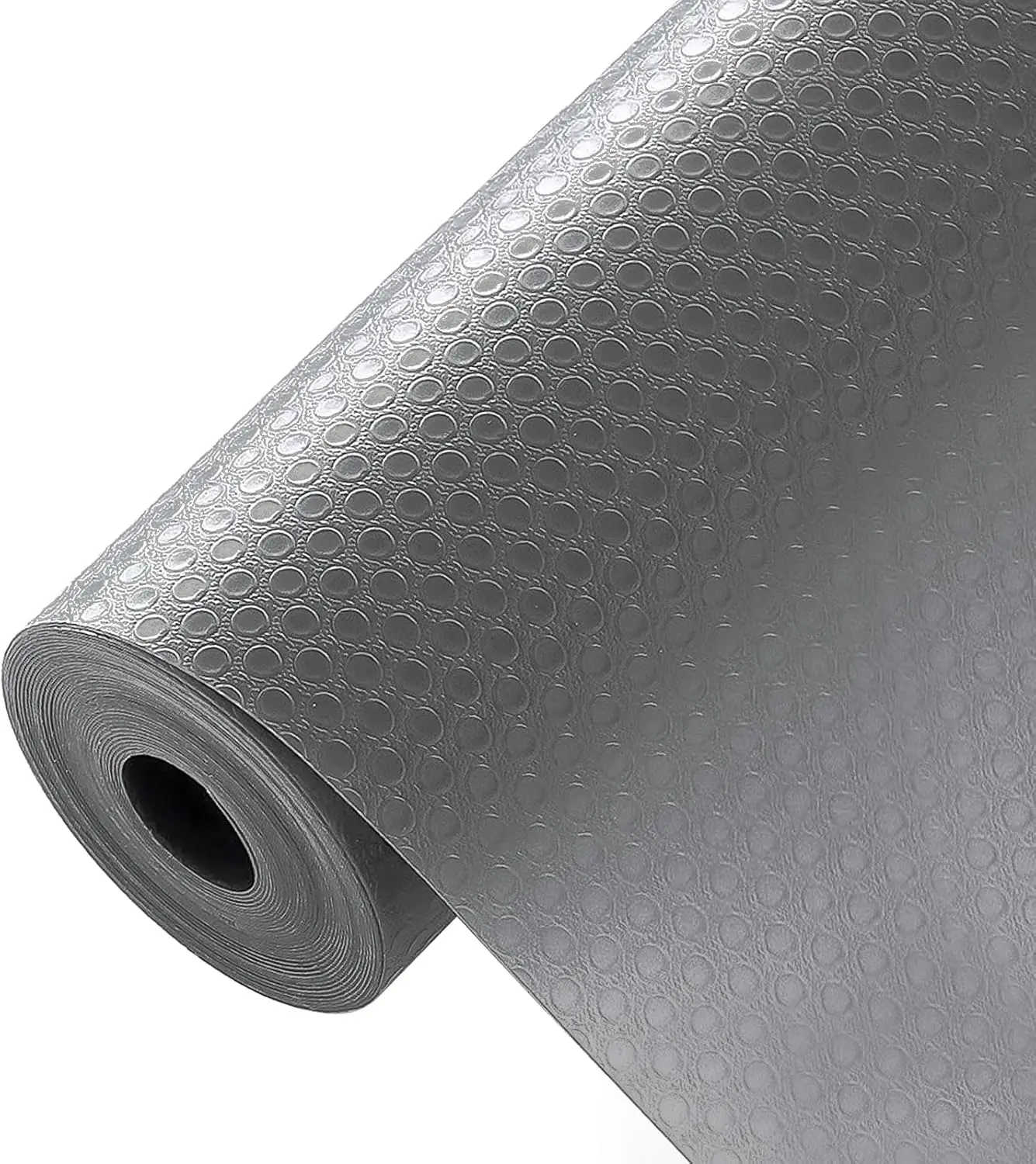 

Non-Adhesive Shelf Liner, Waterproof EVA Drawer Mat for Kitchen Cabinet, Fridge, Bathroom, 17.7"x78.7" Roll - Grey