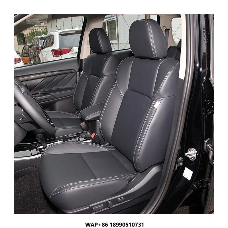 

Custom Made for Car Seat Covers Accessories 5 Seats Luxury High Quality Leather Fit for 2014-2020 Outlander Cushions