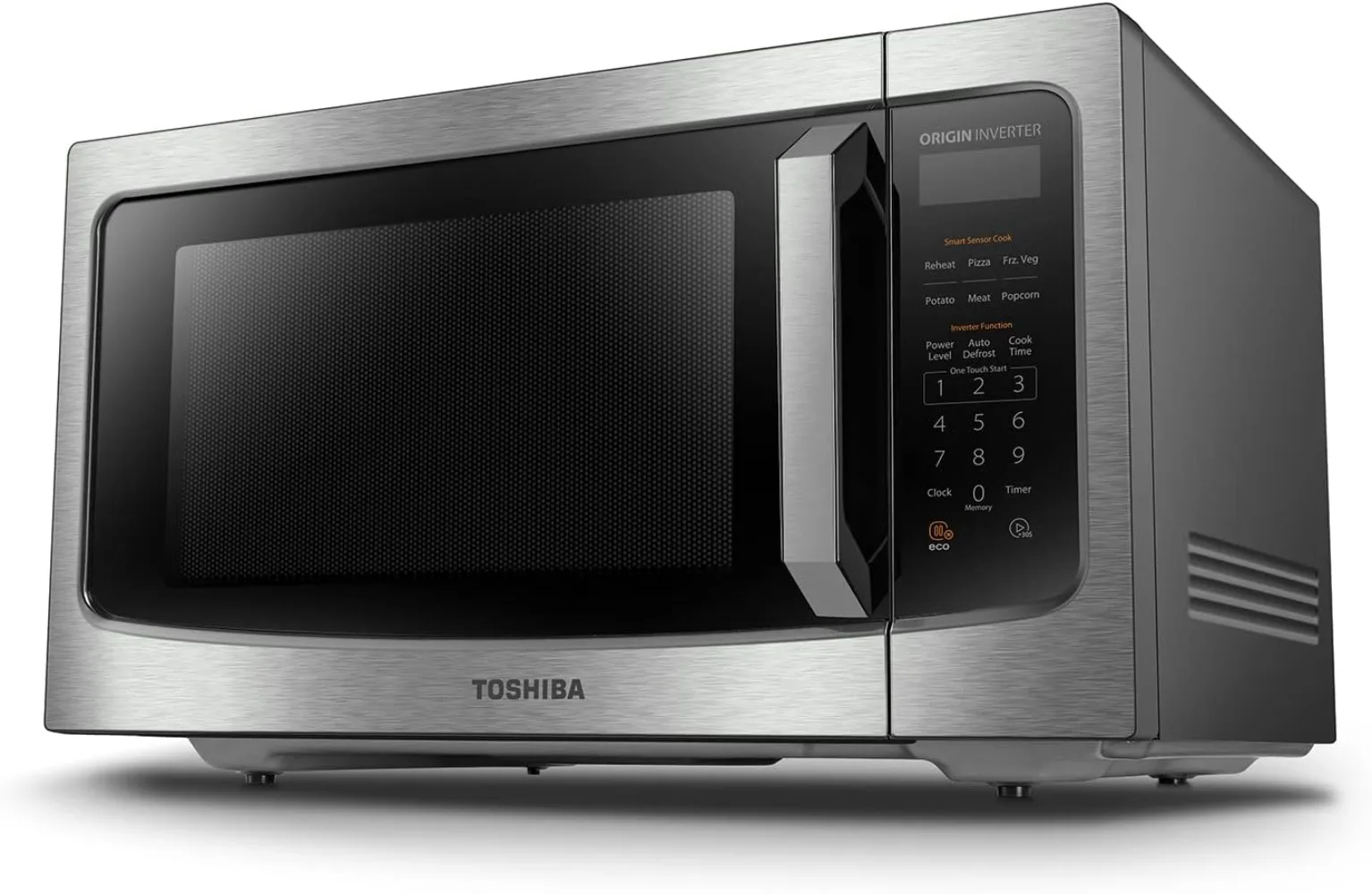 

TOSHIBA ML-EM45PIT(SS) Countertop Microwave Oven with Inverter Technology, Kitchen Essentials, Smart Sensor, Auto Defrost