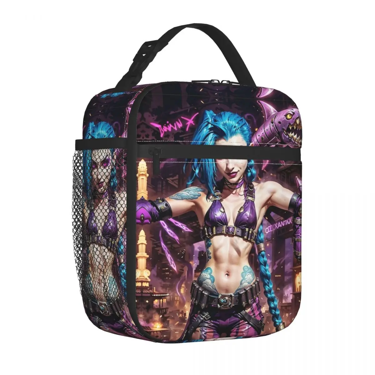 

Jinxed Acaned Изолированная сумка для обеда Большой вместительный контейнер для обеда Термосумка Tote Ланч-бокс Сумка для еды для колледжа