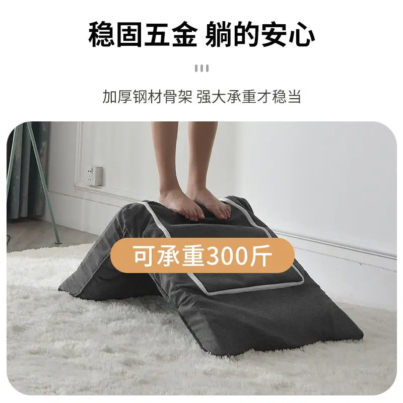 Lazy sofa chair floor stool balcony bay window leisure legless tatami office noon break bed nordic folding recliner chair