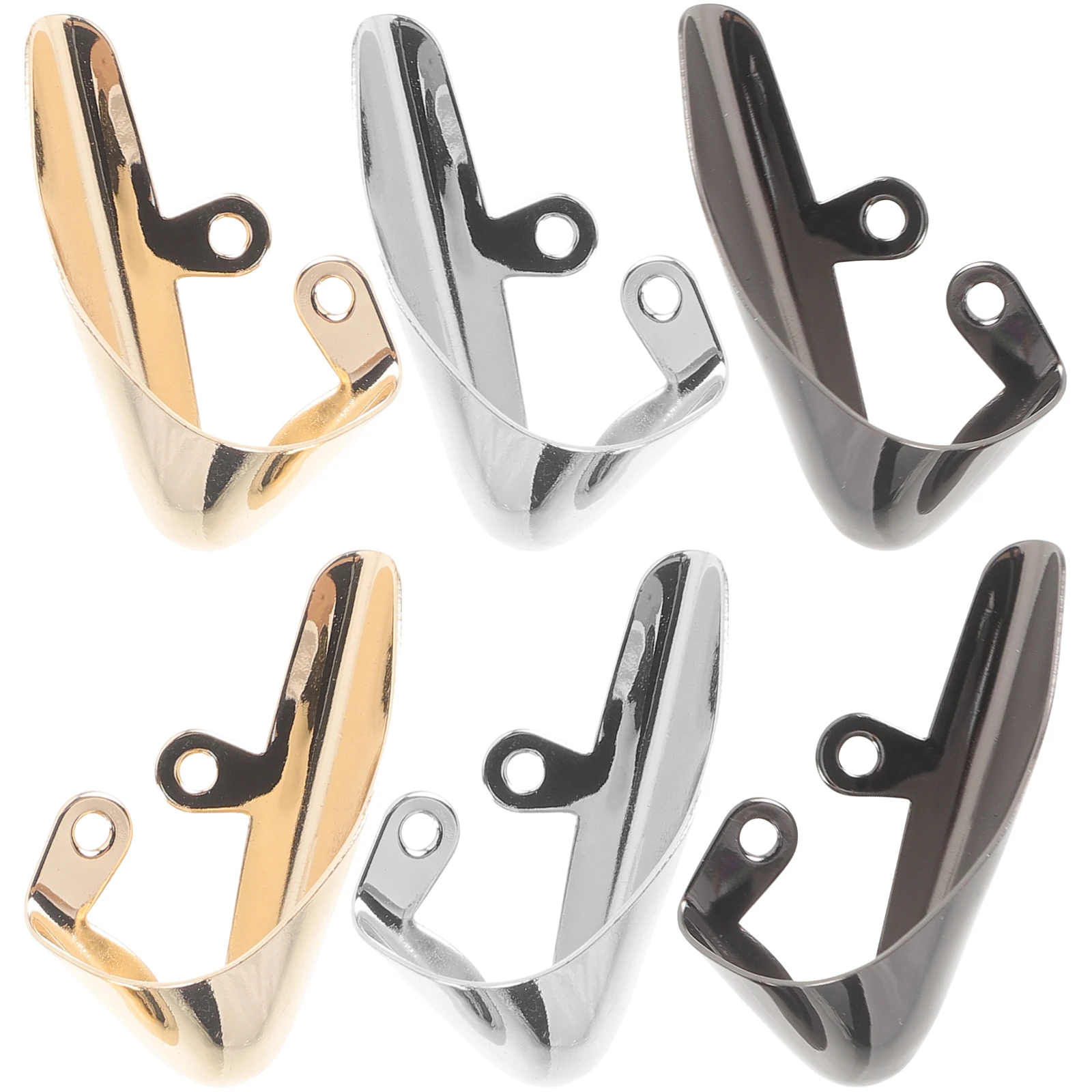 

3 Pairs Metal Sleeve Shoes Heel Patch Iron Stoppers for High Heels Pointed Protector