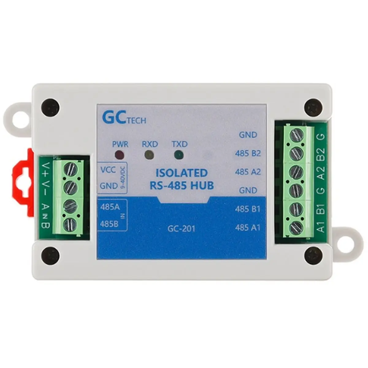 A32I 485 Repeater 1 Into 2 Port Hubs RS485 Photoelectric Isolation Signal Amplification Extender Protection