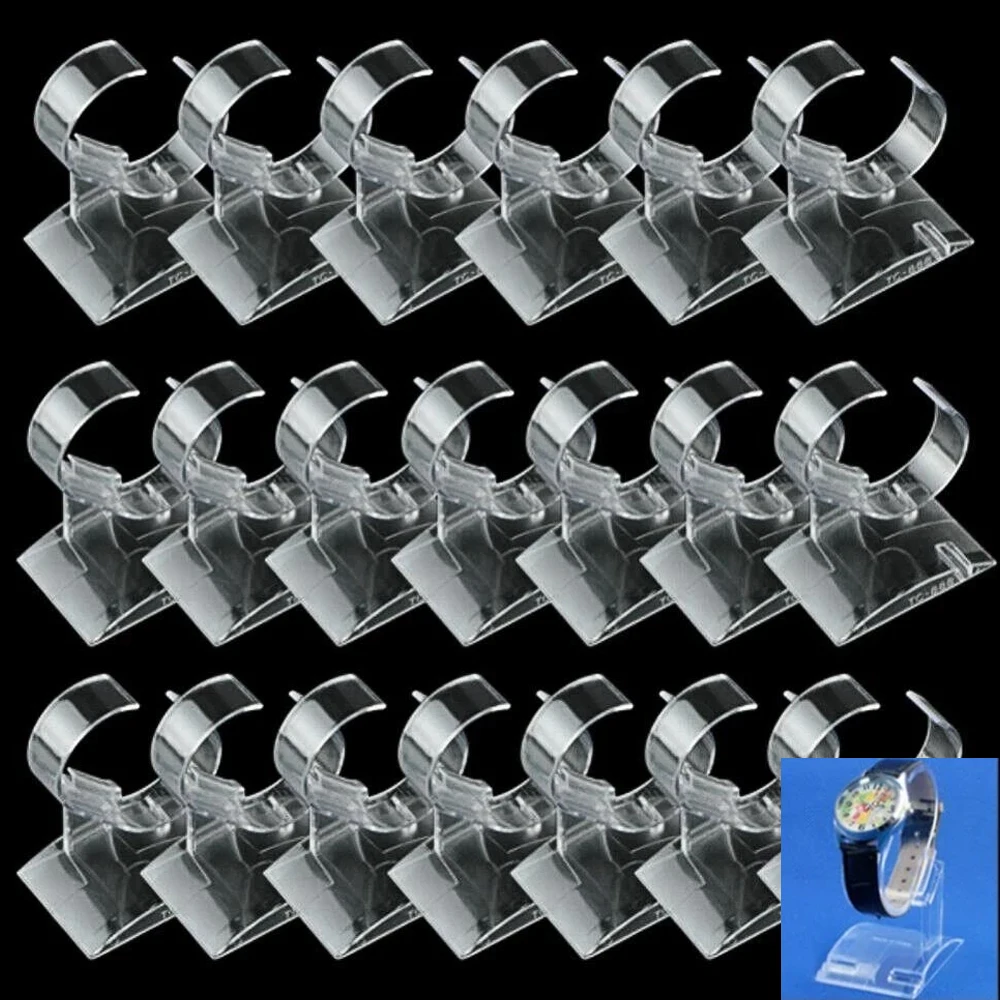 

Wholesale Transparent Watch Display Rack C-ring Shaped Transparent Bracket Counter Display Rack Watch Bracelet Display Props