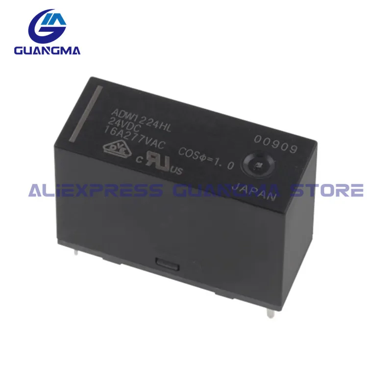 5PCS 100% New Original Power Relay ADW1205HL ADW1212HL ADW1224HL 5Pin 16A 277VAC DC5V 12V 24VDC