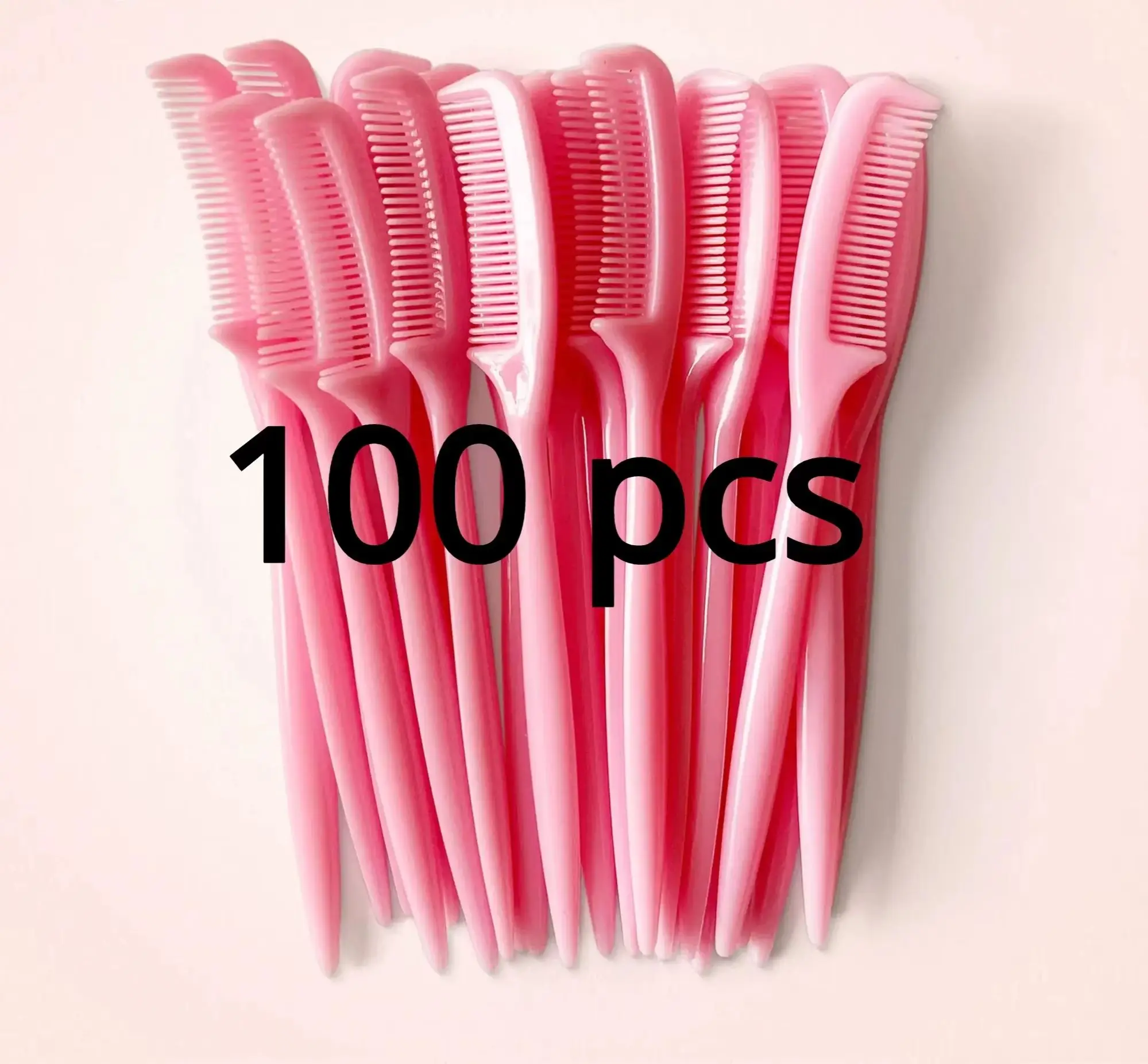100pcsmicro pente para extensão de cílios mini pentes de sobrancelha pincéis de maquiagem boneca rímel varinhas olho lash pentear atacado