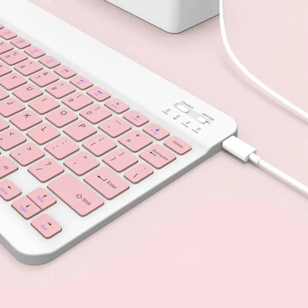 10 inch Bluetooth Keyboard Mouse Set Rechargeable Wireless Keyboard Mouse Combos Ultra-Thin Mini Keyboard And Mouse