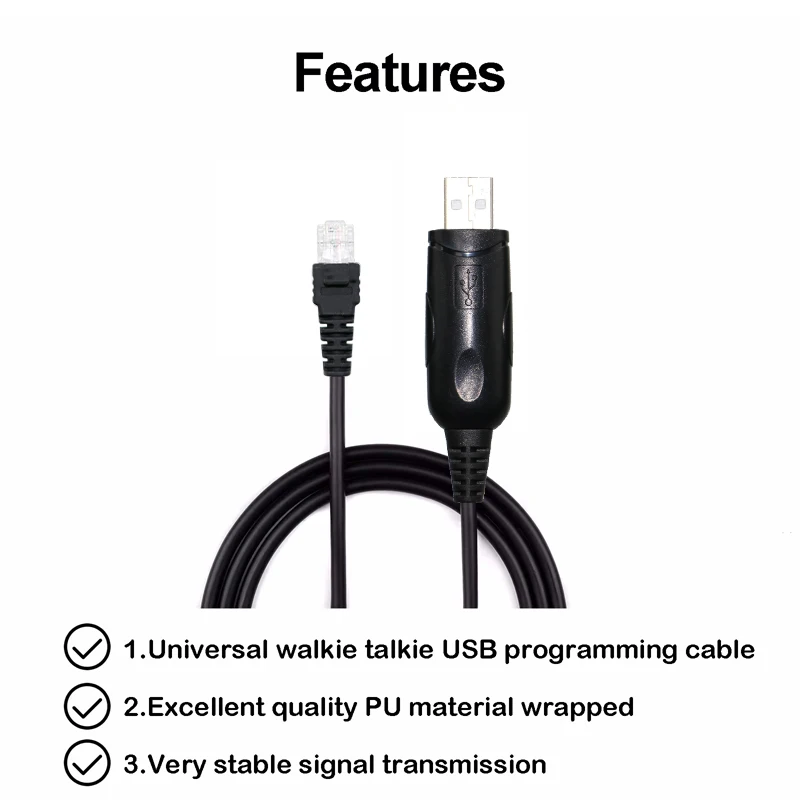 Original Anytone programming cable for Anytone Car mobile radio AT-778UV AT-5888UV Mobile Transceiver Amateur radio Retevis RT95