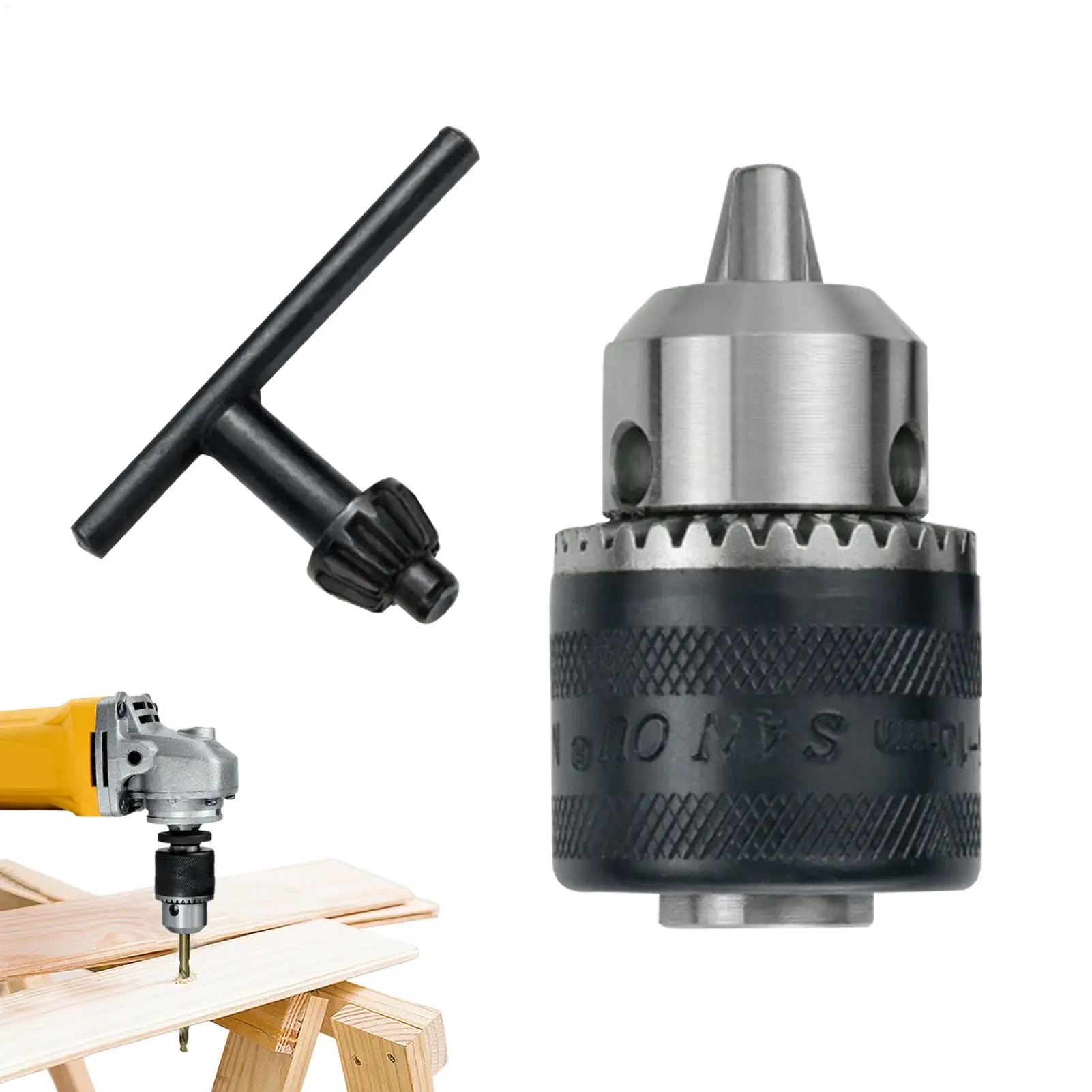 Angle Grinder Electric Drill Conversion Collet 10mm Chuck Power Drill Adapter Convert M10 for 100-Type Angle Grinders Accessory