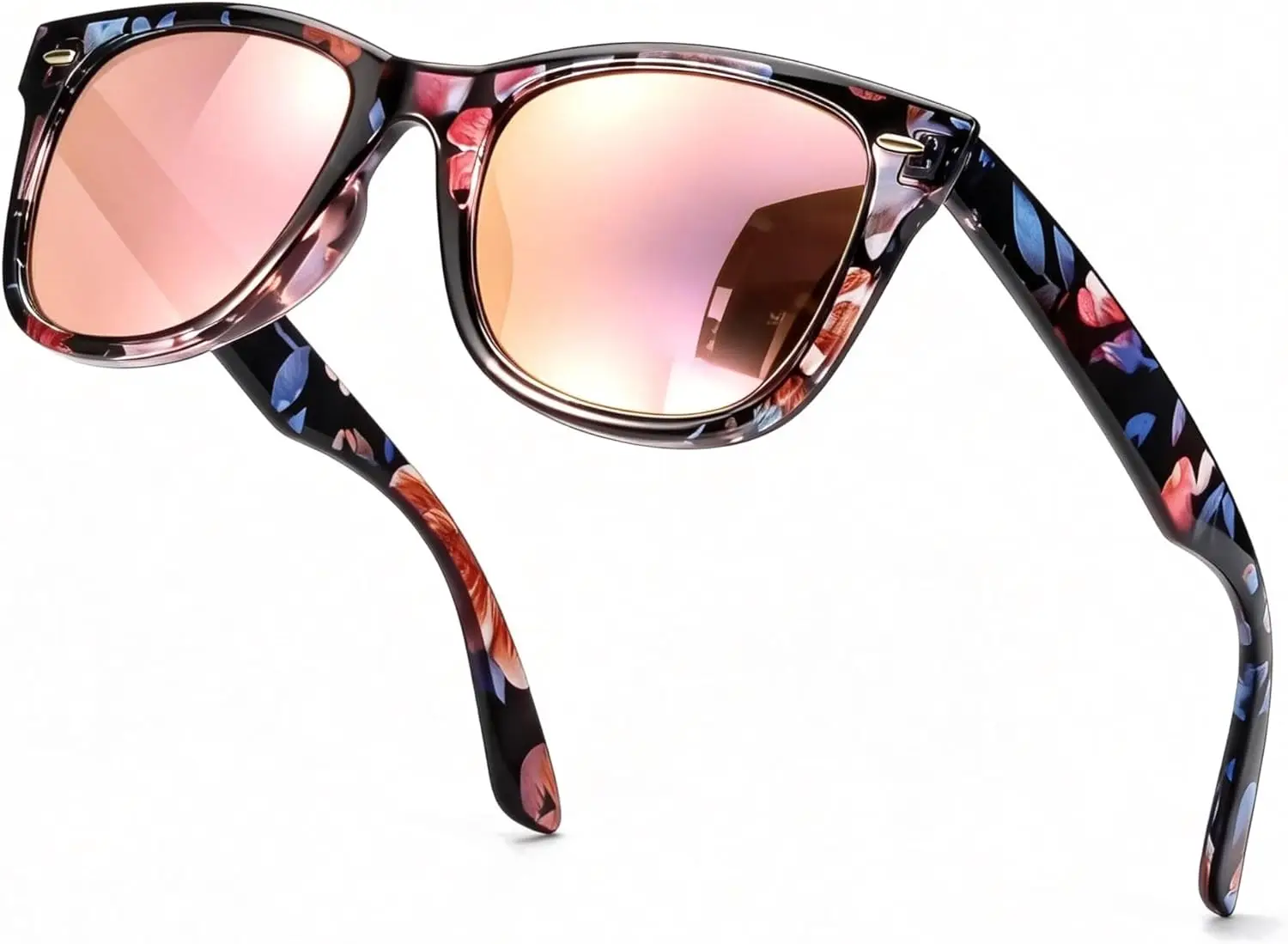 

Поляризованные солнцезащитные очки для женщин и мужчин - зеркальные пляжные очки с защитой UV400, дизайнерские модные унисекс-очки среднего размера.