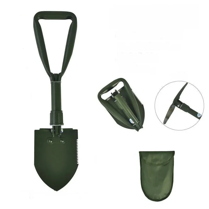 

Универсальная мини-складная лопата, портативная легкая уличная тактическая лопата из высокоуглеродистой стали, кемпинг, копание, автомобильная экстренная помощь