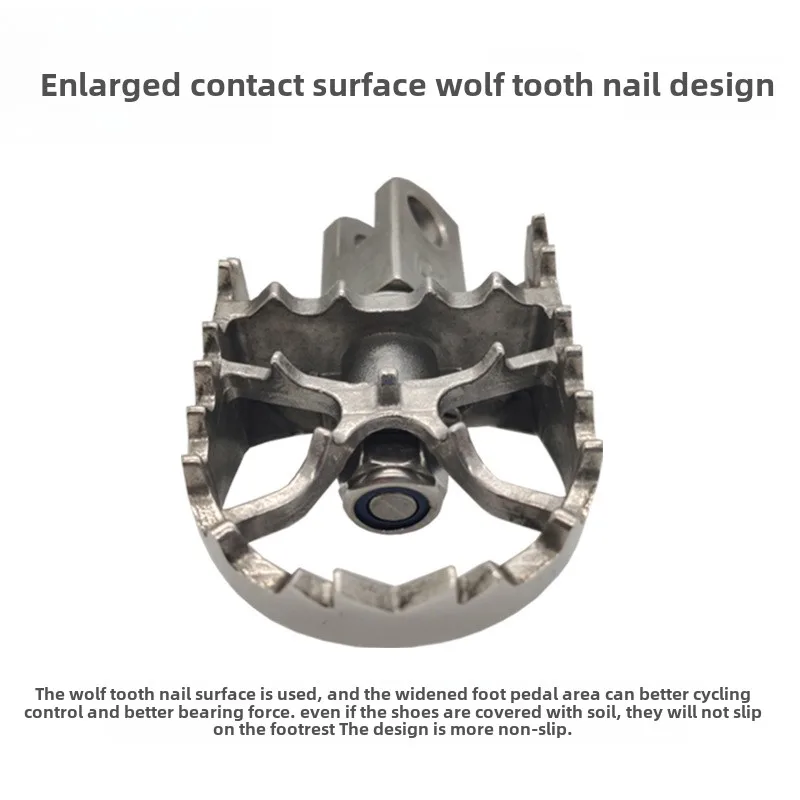 

Suitable for spring breeze 800MT rotating foot pedal, enlarged widening nail surface folding modified stainless steel