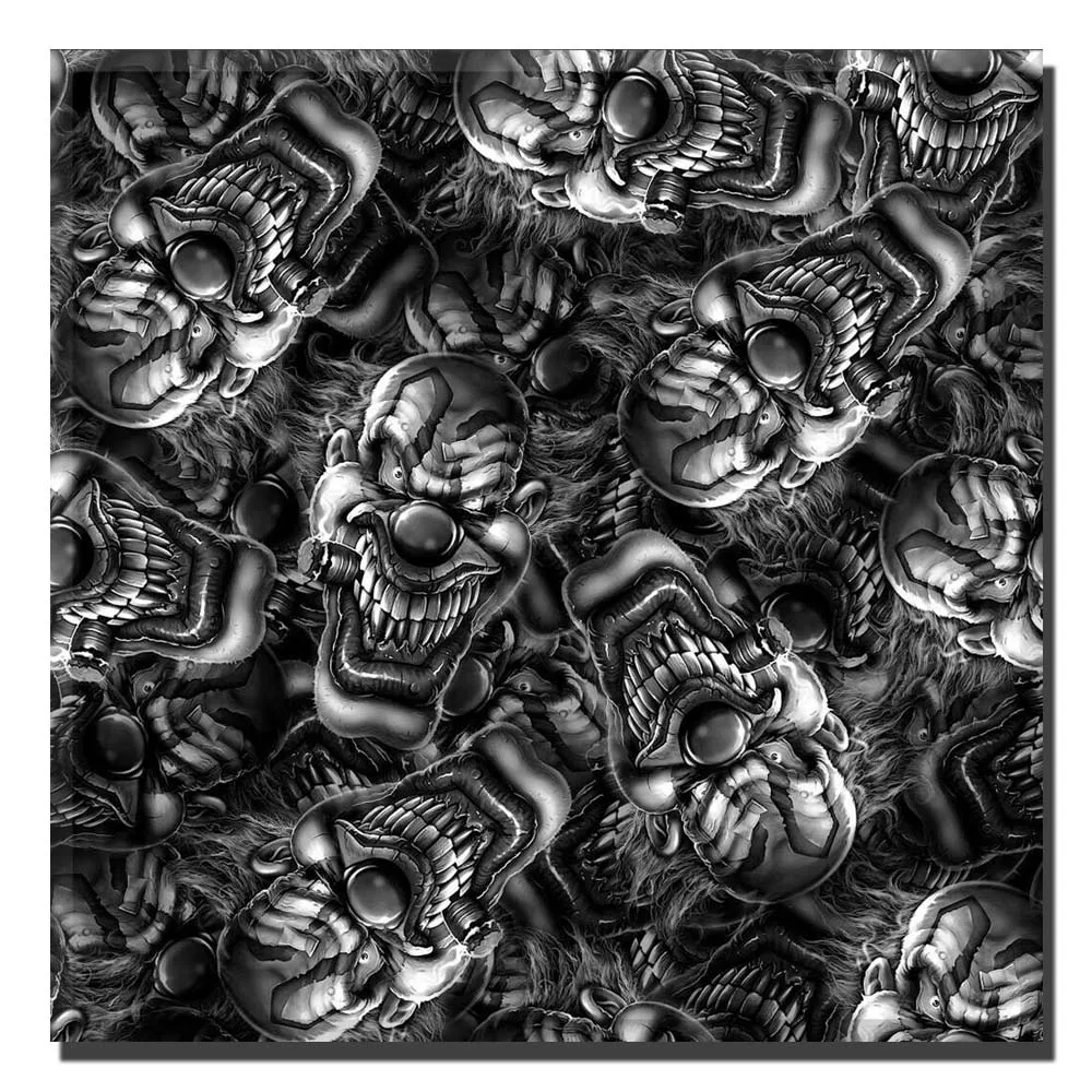 

Hydrographics Width 100CM Water Transfer Printing Film Smoking Skull Pattern Hydro Dip Print Film L10M