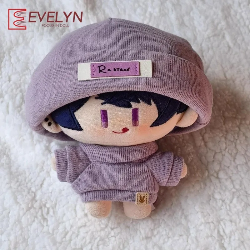Evelyn 20CM Vestiti per bambole in tinta unita Vestito Morbido maglione lavorato a maglia Cappello Vestire Gioco Amore e spazio profondo Abbigliamento per bambole in cotone Regalo