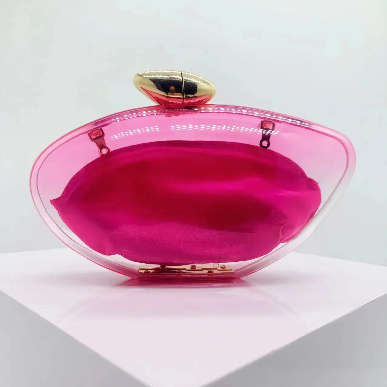 

Transparent Bag Women's Fashion Trend Portable Acrylic Bag Simple Dinner Clutch Women Multifunctional Cosmetic Organizer Pouch