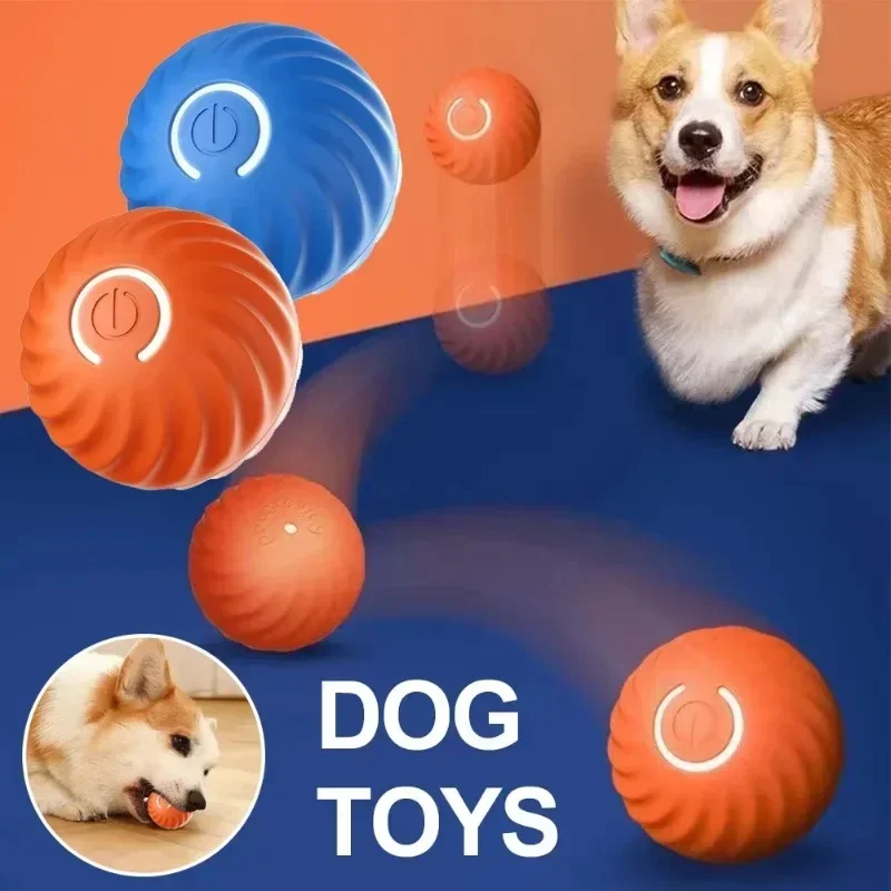 Gravity Jumping Ball Electric Smart Dog Funny Wear-resistant Bite-resistant Dog Toy Anti-disassembly Home Pet Toys For Dogs