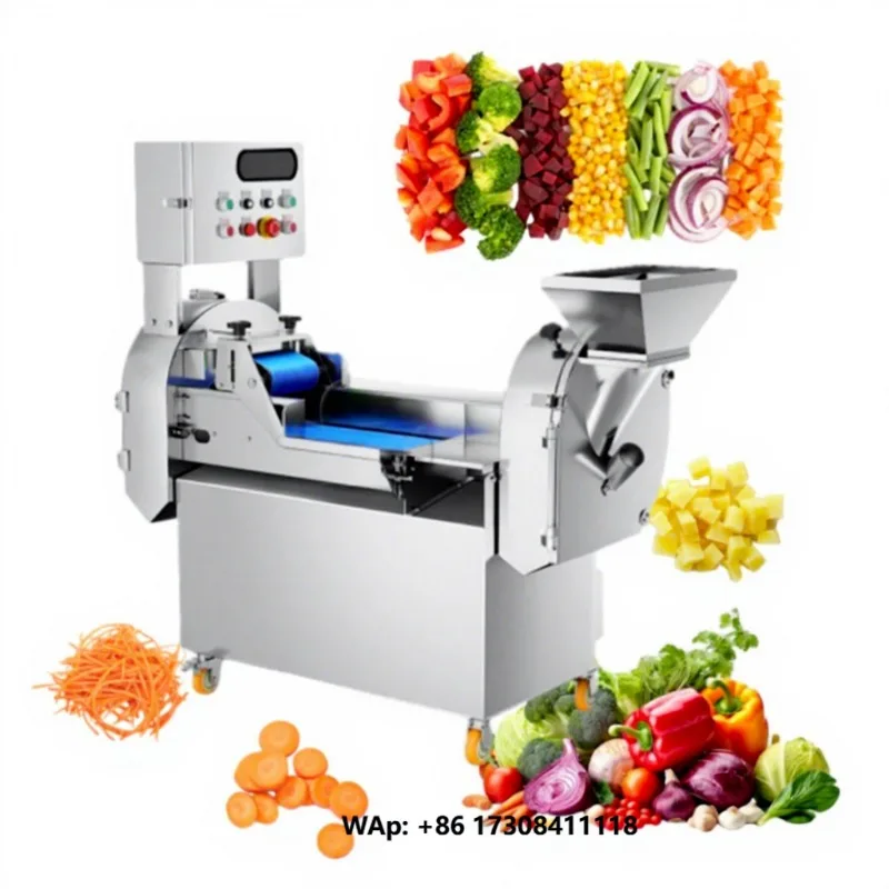 Multifunction Vegetable Chopper Shred Slice Kitchen Onion Dicing Vegetable Fruit Tomato Photo Cucumber Carrot Cutter Machine