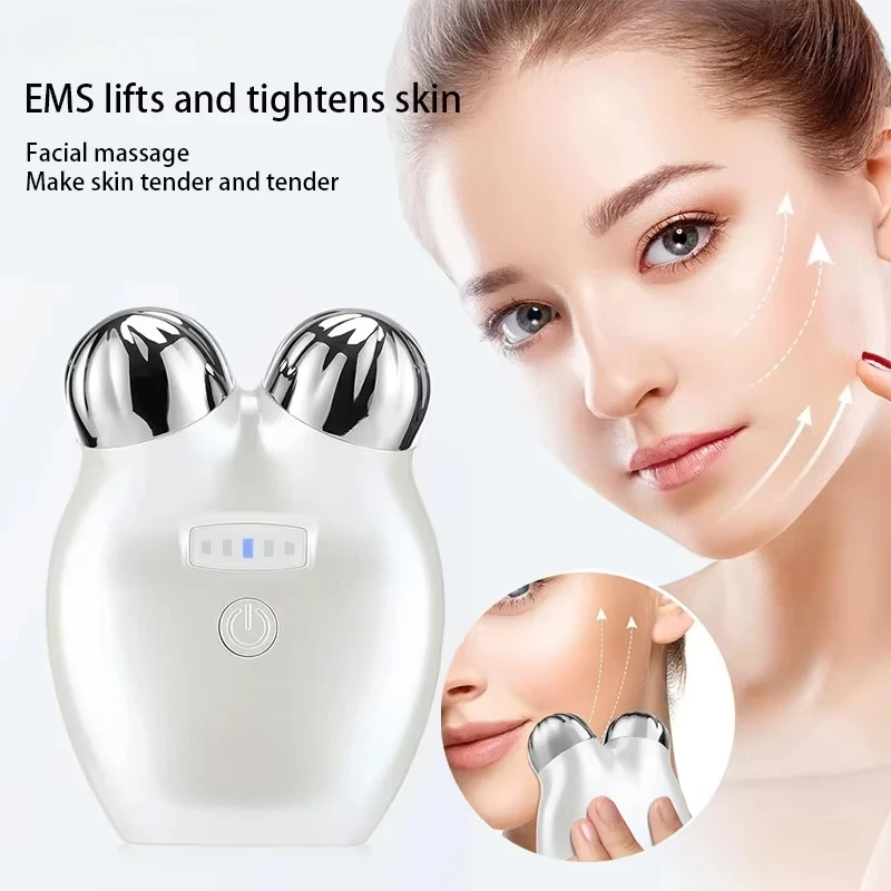 EMS Microstroom Inductieapparaat Trekken V-Gezichtsapparaat 3DFacial Trekken Inductieapparaat Aanscherping Gezichtsmassage TenderSkin