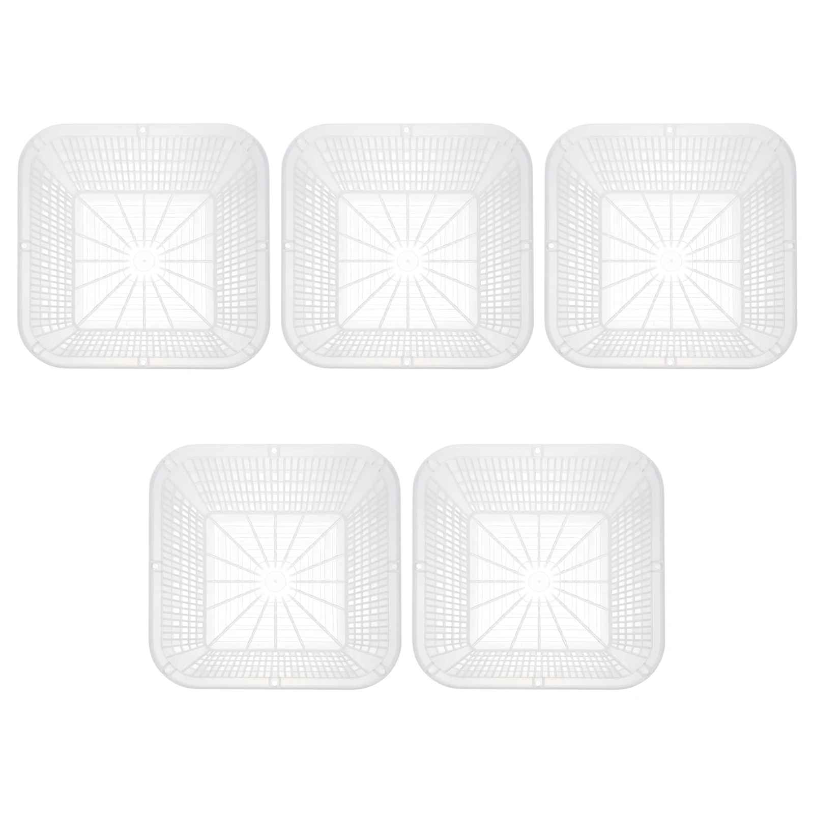 

5pcs Orchid Pots Plastic Flower Planters Drainage Holes Durable Lightweight Hanging Design for Use Garden