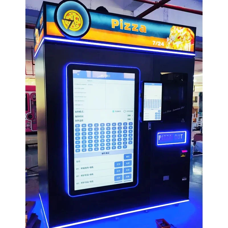 Revolutionary Pizza Vending Machine for Freshly Baked Pizza with Automatic Touch Screen Control