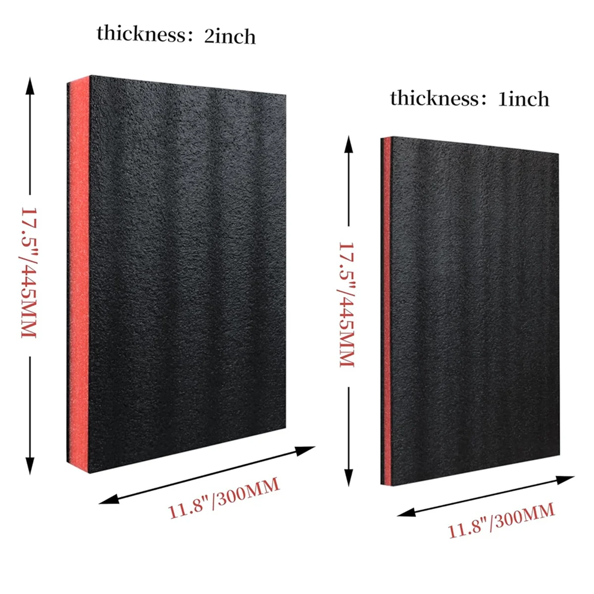 

ABNJ Tool Box Foam 4Pcs 18X12X2Inch & 18X12 X 1Inch, Inserts for Cases,Polyethylene Storage Sheets for Toolbox
