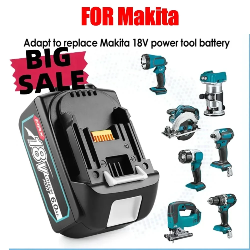 Original 18V 8Ah For Makita Rechargeable Battery For Makita Power Tools with LED Li-ion Replacement LXT BL1860 1850 volt 8000mAh