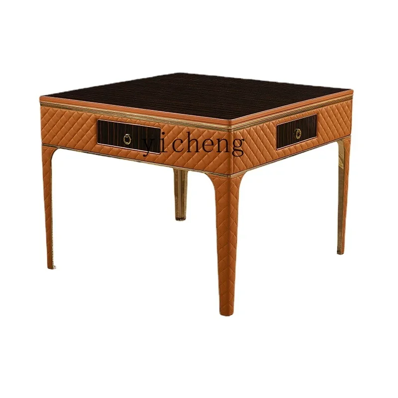 Solid Wood Mahjong Machine Dining Table Dual-Use Simple Modern Table Plastic Products (Flower Pots)
