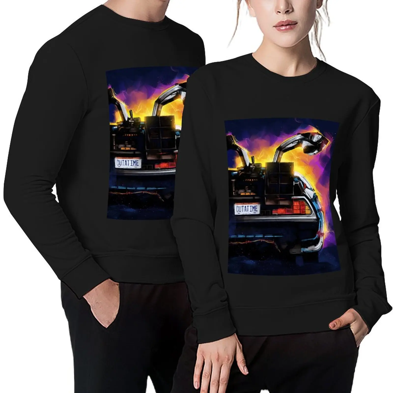 

DeLorean Pullover men's clothes mens clothes autumn new products aesthetic clothing hooded sweatshirt