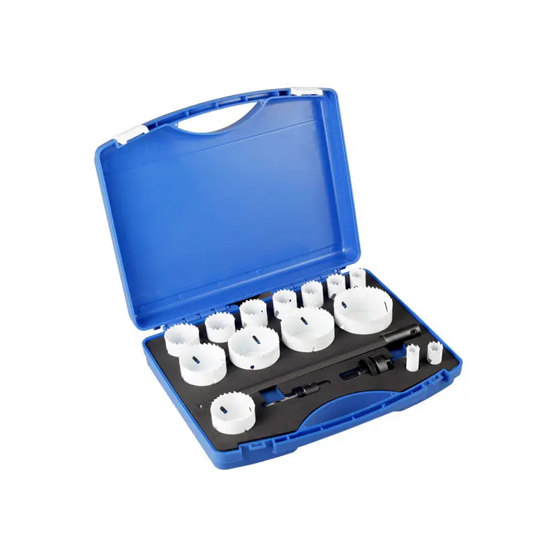 

Hot sellhole saw center drill bit typehigh speed steel bimetal hole saw set for metal drilling