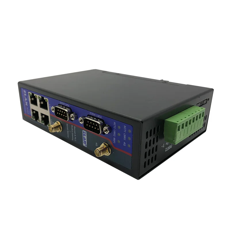 Шлюз ZLAN8309 IoT с интерфейсом Modbus/Support RS232/485 на RJ45/WIFI/4G