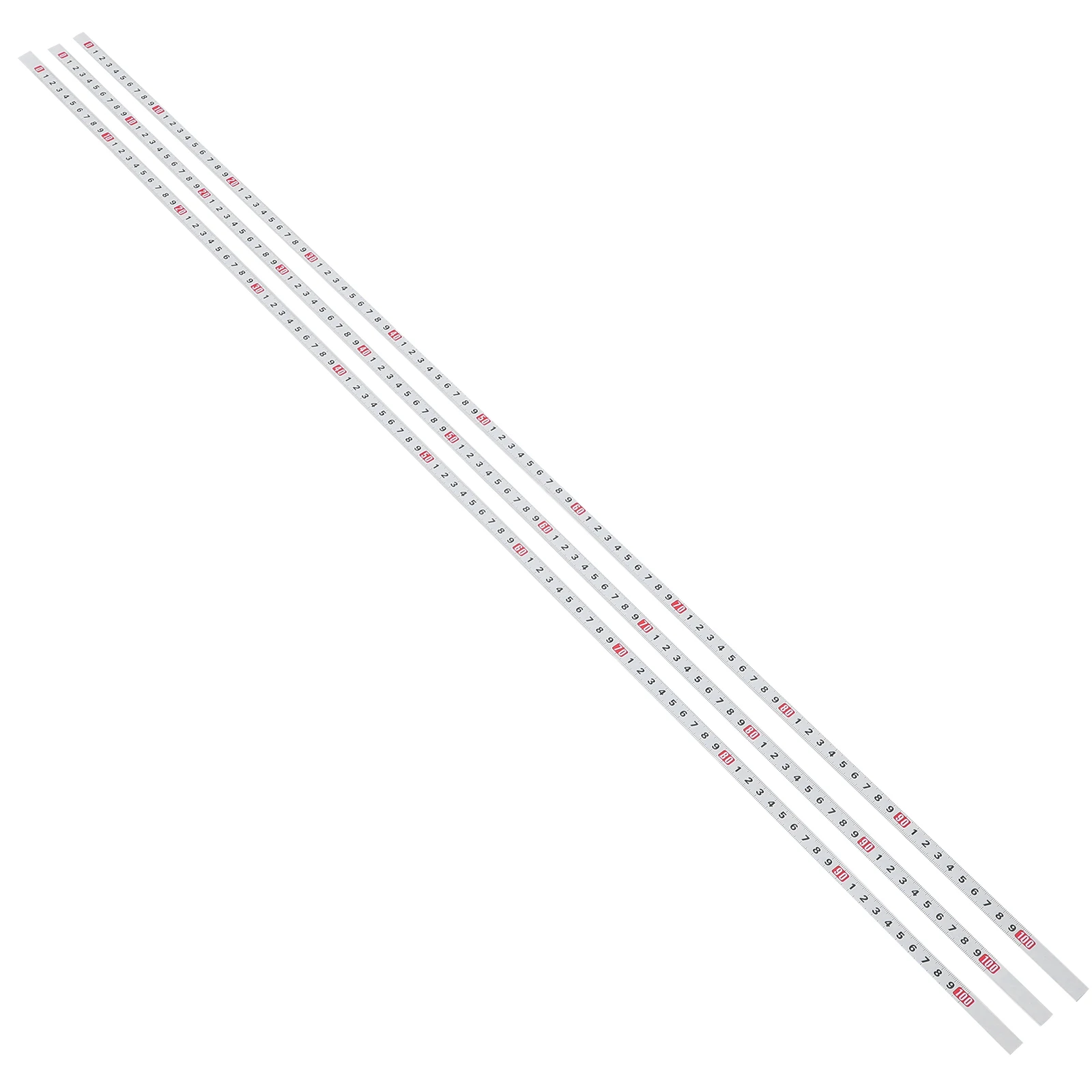 

3 Pcs Paste Ruler Woodworking Adhesive Measuring Tape Measure Rulers Self Square