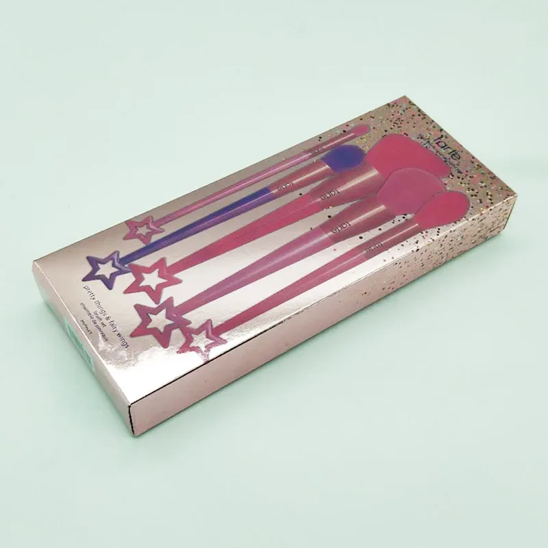 5Pcs Stars Makeup Brushes Set Super Soft Detail Brush Blush Brush Foundation Concealer Contour Eyeshadow Brush Women Beauty Tool